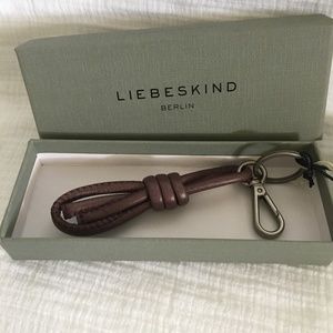 Liebeskind Berlin Leather Key Ring, Brown